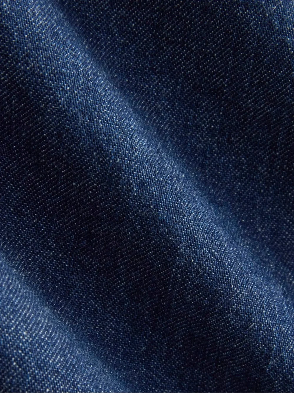 EVERLANE THE DENIM POPOVER DRESS IN DARK INDIGO L